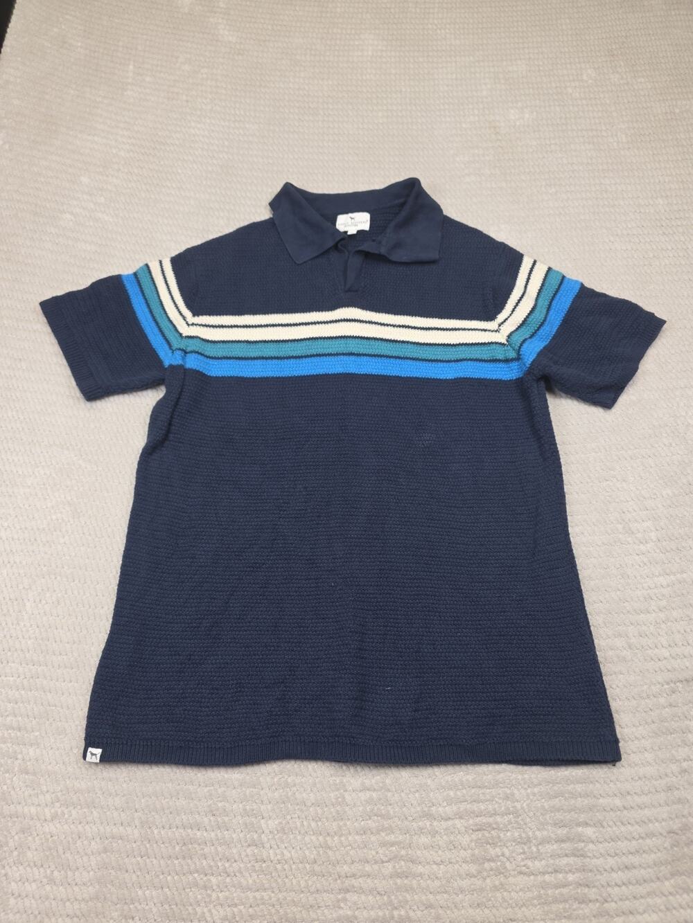 Simply Southern Sweater Mens Large Knit Short Sleeve Polo Sweater Normcore